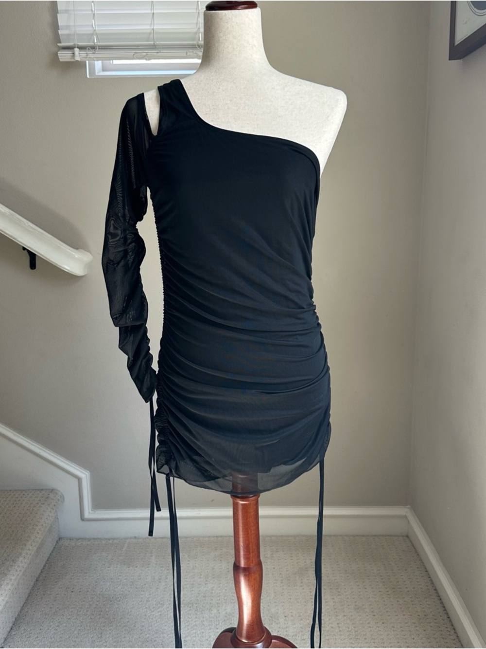 Dolls Kill Black One-Shoulder Mini Dress